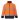 Bunda F301 HiVis fleece reflexní pruhy oranžová/tm.nodrá
