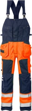Kalhoty lacl zkrácené PLU-1014 oranž./tm.modrá,vel. D 108