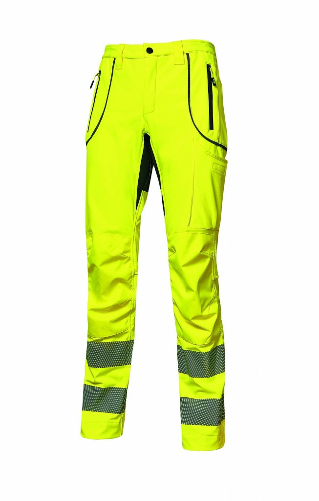 U-Power reflexní kalhoty do pasu REN, yellow fluo