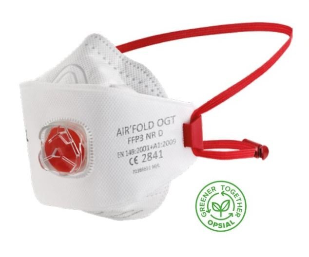 OPSIAL respirátor AIR FOLD OGT FFP3 D P70YF4G s ventilkem