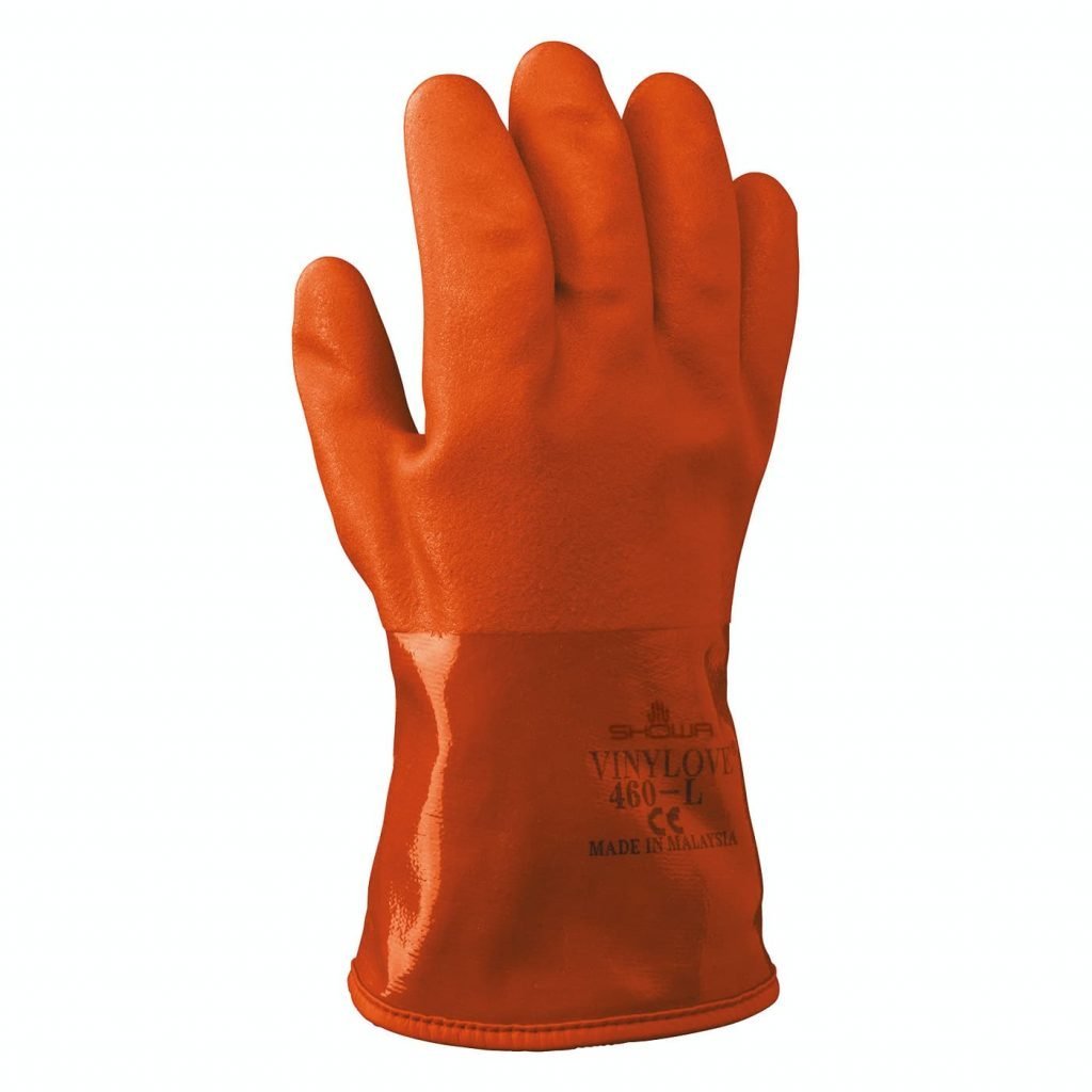 Rukavice zimní SHOWA 460 máčené PVC, orange
