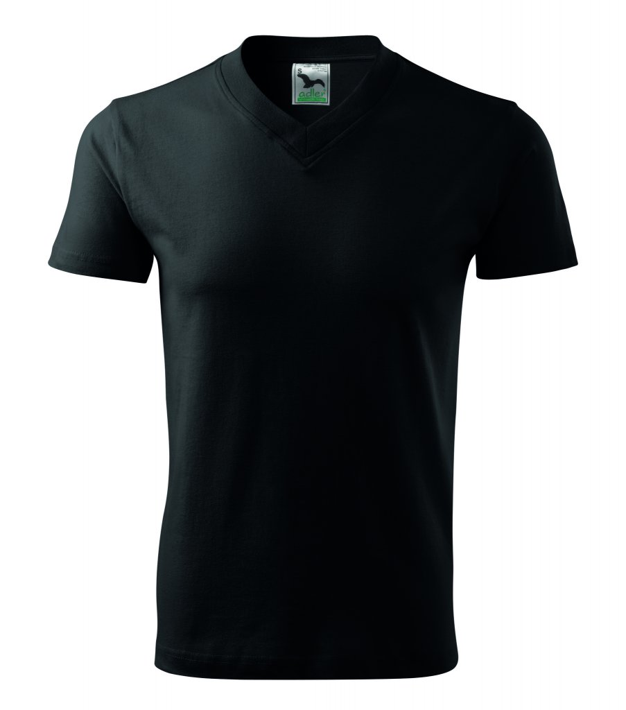 Tričko V-neck 102 černá