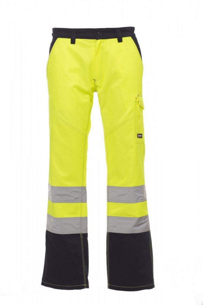 Kalhoty pas reflexní CHARTER POLAR žlutá fluo/navy