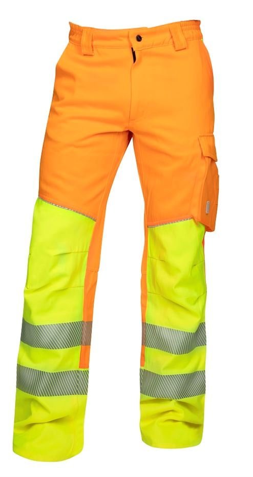 Kalhoty pas výstražné SIGNAL oranžové, zkrácené 170 cm