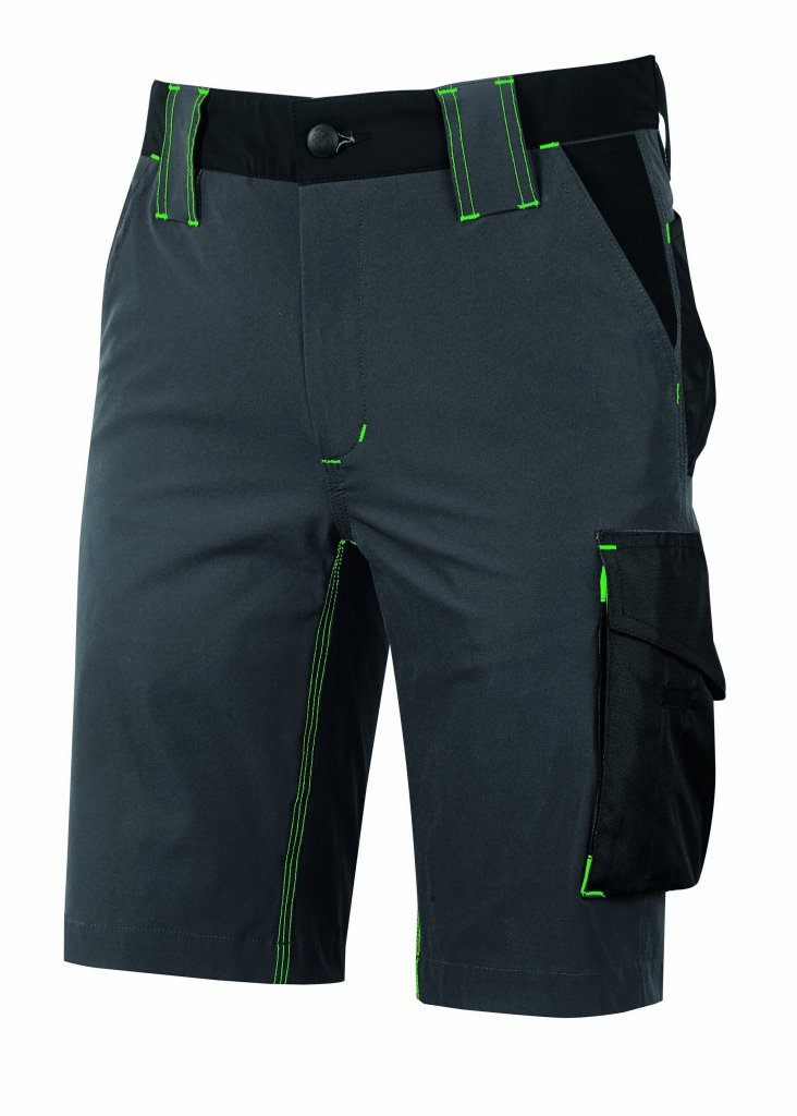 U-Power krátké kalhoty MERCURY asphalt grey/green