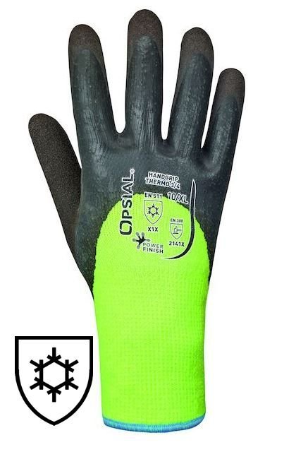 OPSIAL rukavice THERMO 3/4 LATEX PF P702LG8 zateplené, máčené