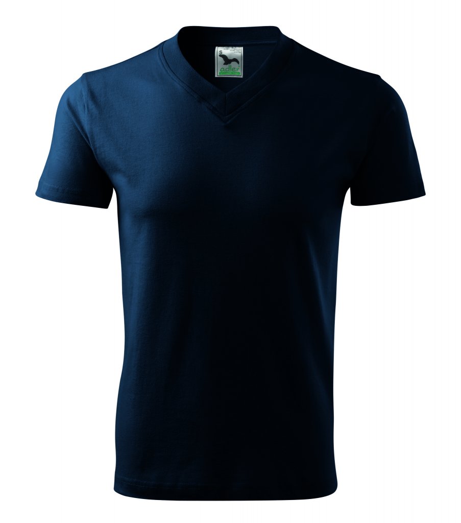 Tričko V-neck 102 námořní modrá