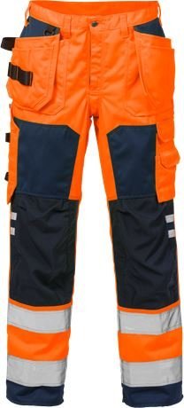 kalhoty do pasu PLU-2025 oranž/tm.modrá, vel. C 48