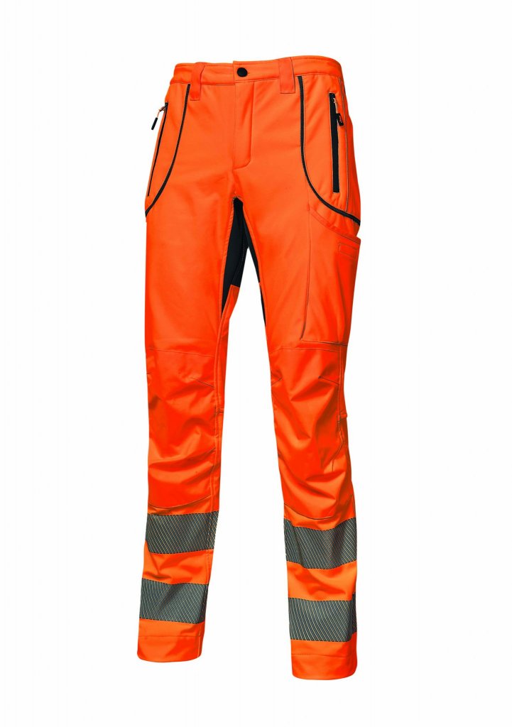 U-Power reflexní kalhoty do pasu REN, orange fluo
