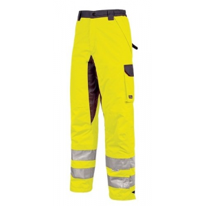 U-Power reflexní kalhoty pas SUBU, yellow fluo