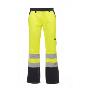  Kalhoty pas reflexní CHARTER POLAR žlutá fluo/navy