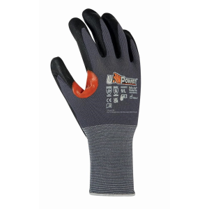 Rukavice U-POWER KUMBA máčené nitril, grey/orange