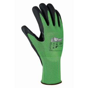 Rukavice U-POWER KALIX máčené nitril, green/black