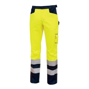 U-Power reflexní kalhoty pas LIGHT, yellow fluo